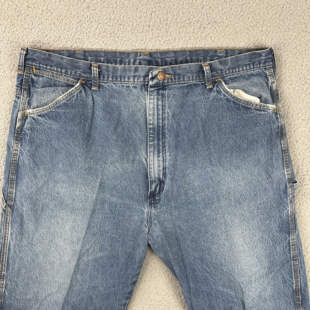 Vtg Big Ben Carpenter Jeans Men 44x26* Blue Workwear Made in USA 5RO9MDZ - Picture 11 of 16